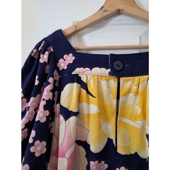 Stanley Koshak + Hanae Mori Vintage Dress Maxi M - Picture 10 of 12